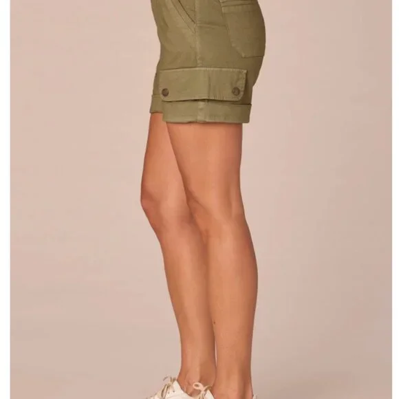 "Ab"solution Skyrise 4.5" Inseam Double Button Cargo Short WS-164 - Picture 2 of 4